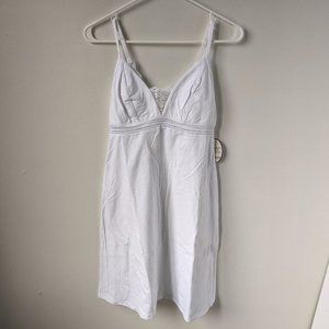 Soma White Cotton & Lace Sleep Chemise